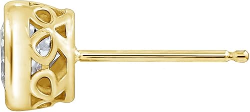 Miniatura 2 de Tienda Essentials Aretes de plata de ley chapados en platino o oro hechos con circonita Infinite Elements (anteriormente colección Tienda)