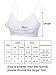 3 Pieces Neck Women Bra Seamless Padded Camisole Bandeau Tube Bra with Elastic Straps (Black, White, Grey, S-M)