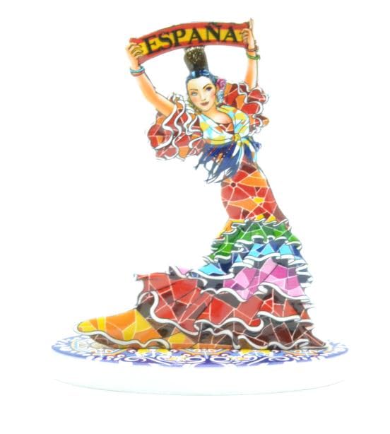 Aries boutique Flamenco - Figurine danseuse de flamenco, Souvenir espagnol, Espagne, 9 cm.