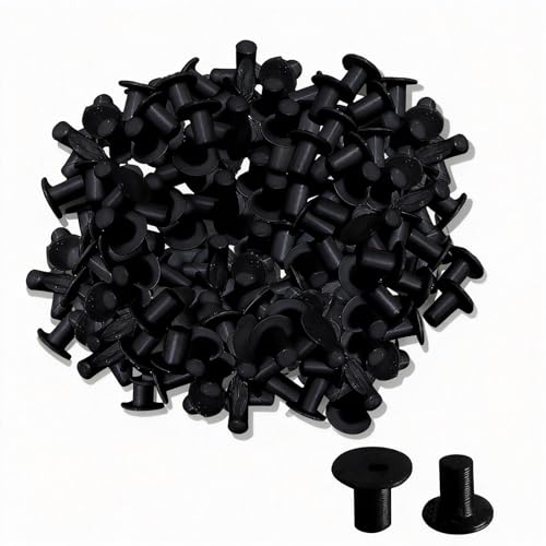 Agamino 100 PCS Black Hole Caps Compatible with IKEA BESTA Shelf