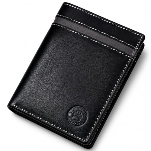 Frédéric&Johns® Portefeuille Homme Cuir Véritable RFID – Portefeuille Compact avec Porte-Monnaie et 11 Cartes – Élégant, Anti Piratage, Compatible...