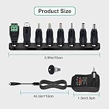 30 W Uniwersalny zasilacz AC na DC 3 V, 4,5 V, 5 V, 6 V, 7,5 V, 9 V, 12 V, 1 A, 2 A, 2000 mA, 2000 mA, maks