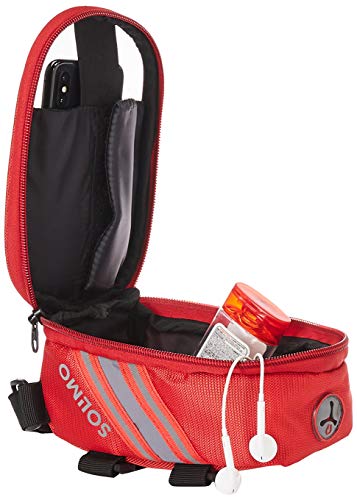 Image of Amazon Brand - Solimo Bicycle Frame Saddle Bag with Touchscreen Pocket for Smartphone