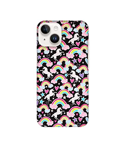 Image of Amazon Brand- Solimo Designer Unicorn Texture 3D Printed Hard Mobile Back Case Cover Compatible for Apple iPhone 14 Plus