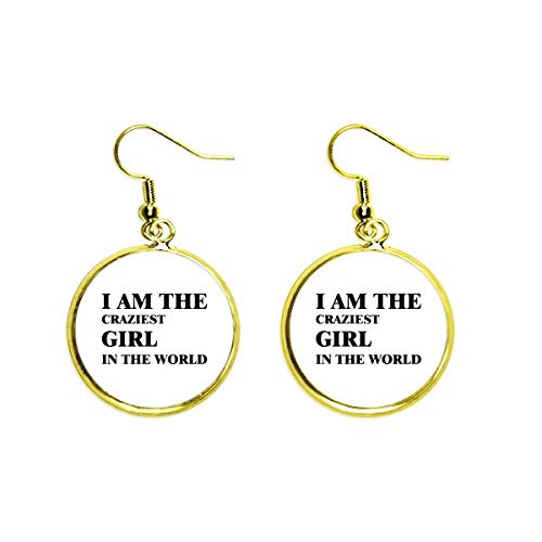 Ear Dangle Golden Drop pendientes para mujer con diseño elegante de gota dorada
