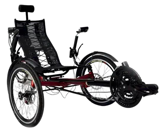Electric Recumbent Trike for Adults with Folding Frame, Motorized Recumbent Trike for Smooth Riding...