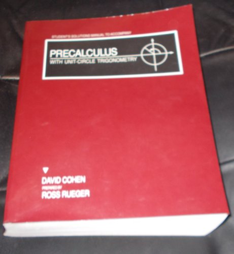 S.S.M. Precalculus W/Unit Circle Trigono 0314734414 Book Cover