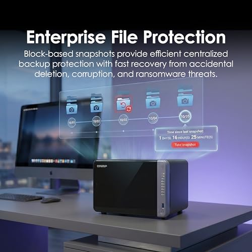 Image of QNAP TS-632X-4G-US 6 Bay 10GbE Desktop NAS | ARM Alpine AL524 Quad-core Processor, 4 GB DDR4 RAM, Diskless