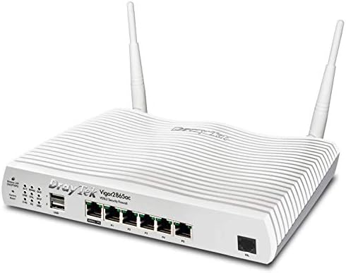 DrayTek Vigor 2865AC Multi-WAN VDSL/ADSL Firewall VPN Wave 2 Dual Band Wireless Router with Mesh, ideal for Superfast VDSL and Ethernet-based FTTP Fibre Broadband, Small Business and Remote Working