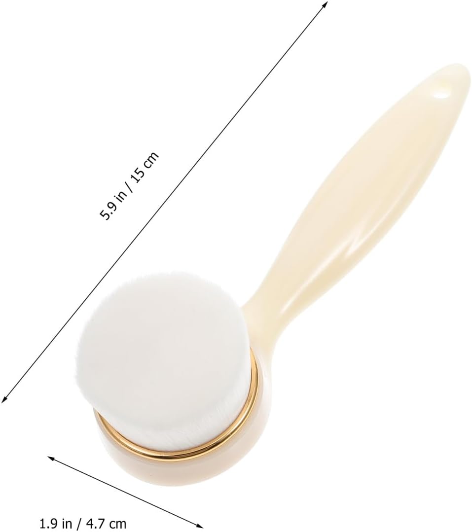 Facial Cleansing Brush Soft Silicone Manual Face Washer for Gentle Exfoliating and Deep Pore Cleaning at Home or Travel