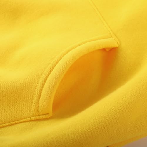 Image of Spring&Gege Youth Solid Fleece Hoodies Pullover Hooded Sweatshirts for Children (3-12 Years)