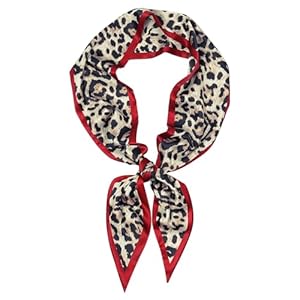 Mesovor Bufanda de cabeza de cerezo para el cabello, bufandas para el cuello para mujer, bufandas de moda | Pañuelo largo y fino de satén para la cabeza