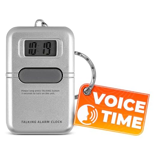 NADOBA Talking Watches for The Blind – Easy to Use Talking Clock for Blind Elderly with LCD