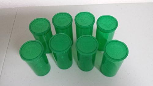 Green Squeeze Pop Top Prescription Bottle Rx Medical Pill Container 13 Dram Lot of 25