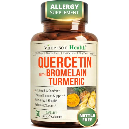 Quercetin Bromelain Turmeric Supplement – 60 Capsules