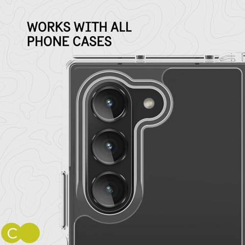 Image of Casecandy - [Set of 3 BLACK Camera Lens Protector Ring For Samsung Z Fold 6 AI | Scratch Resistant Metallic Rings For Z Fold 6 - HD /Easy Installation