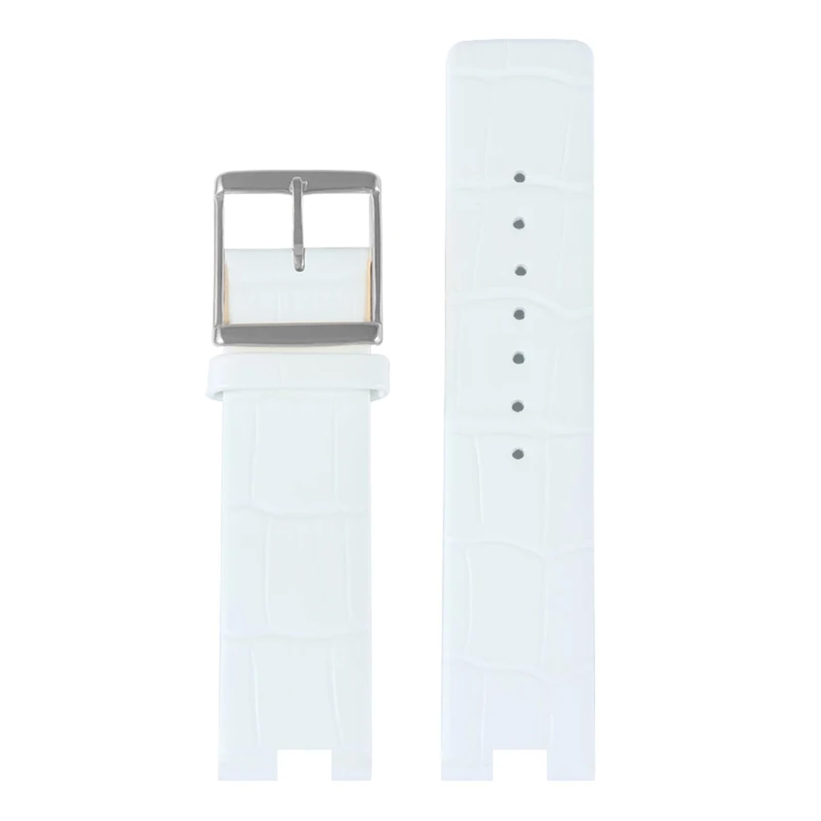 20 x 9 mm, kompatibel mit Calvin CK-Uhrenarmband aus gekerbtem Leder for K1S21102, K8Y231/K8Y236, Uhrenarmband, schwarzes Armband, Armbanduhr, 16 x 6 mm