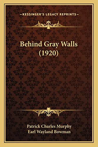 Behind Gray Walls (1920)
