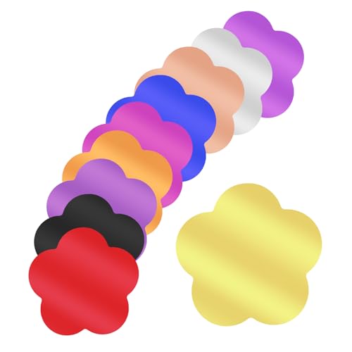 sourcing map Paquete de 30 recortes de flores de papel para tableros de anuncios, decoraciones multicolor de 3.4 x 3.4 pulgadas para profesores, manualidades, pizarrón, decoración de pared 🔥