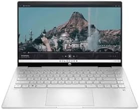 HP Pavilion x360 Laptop, Intel Core i3 100U,14-inch (35.6 cm) 8GB DDR4 Ram, 512GB SSD, Backlit KB, 300 nits, (Win 11+MSO 2021, Silver, 1.51 kg), ek2033TU