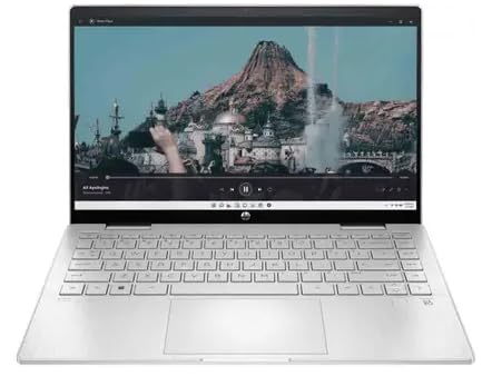 HP Pavilion x360,14th Gen Intel Core 3 100U 8GB RAM/512GB SSD 14-inch(35.6 cm) Micro-Edge FHD Laptop/Intel Iris Xe Graphics/Backlit KB/Alexa/B&O/Win 11/MSO/1.41 Kg,14-ek2033TU