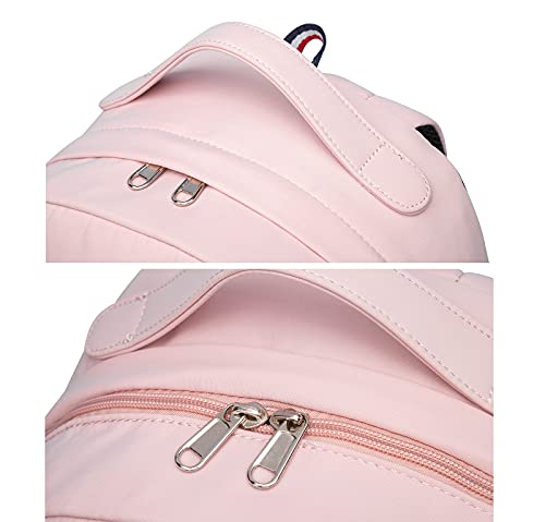 Roffatide Anime Demon Slayer Kamado Nezuko Backpack For Girls Printed Schoolbag Lightweight Nylon Daypack Pink #TOP6