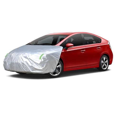 Federedevo Universal Car Engine Cover for SUV/Jeep (L:138-181in x 63-71in), Car Hood Cover with Reflective Straps, Elastic Band & Hook