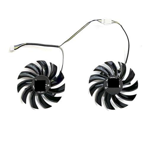 BDAKQJV Tarjeta Grafica 2FAN 75MM 4PIN Compatible con GTX660ti 660 650ti 560 AMP Ventilador de reemplazo de Tarjeta gráfica