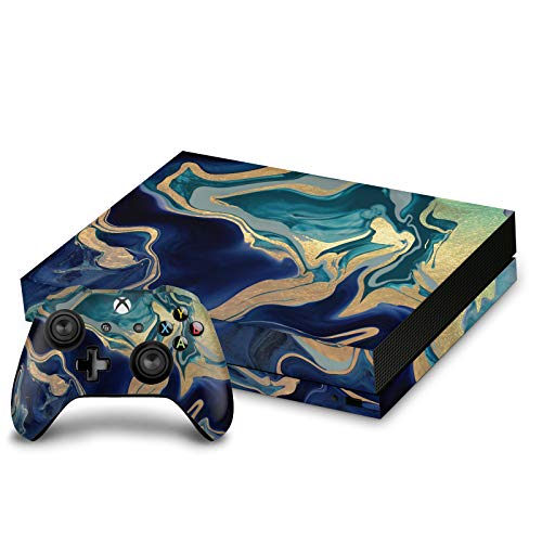 Xbox One X vinyle autocollant Monika Strigel Indigo Mix Art