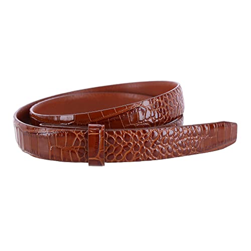 Trafalgar Men's 25mm Gator Embossed Leather Belt Strap