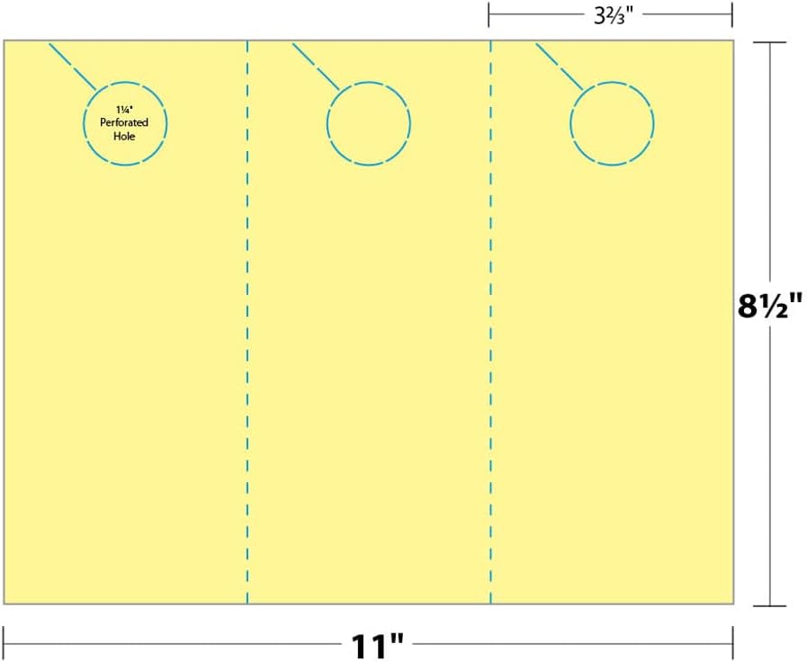 Digital Door Hanger - 3.67" x 8.5", 150 Door Hangers