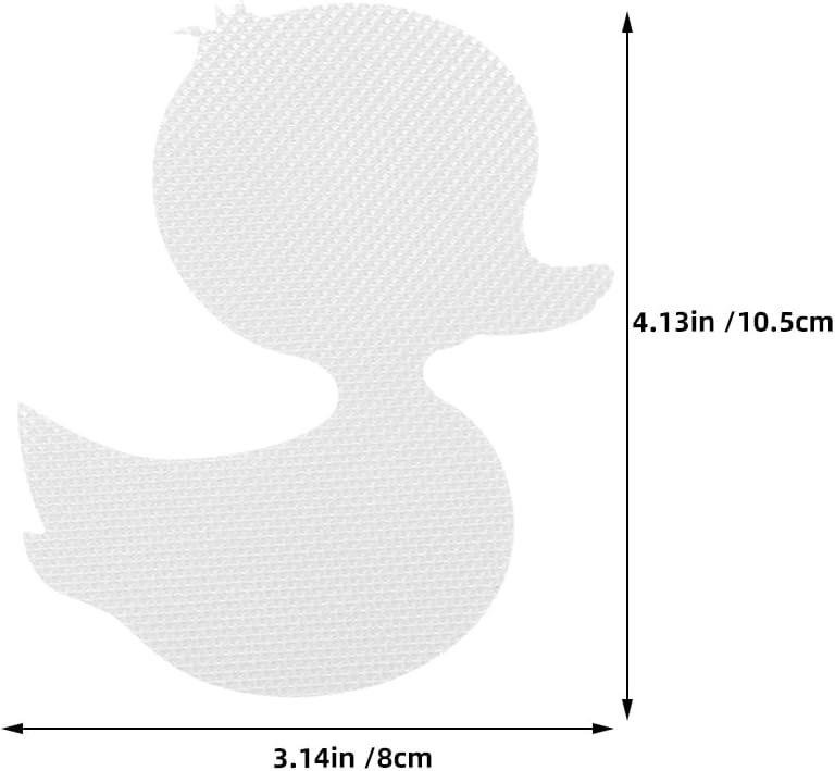 20 pcs Duck Bathtub Stickers Non Slip Shower Stickers for Kids Bathroom Adhesive Ducks for Tub Cartoon Bath Decals for Shower Floor 4.13 X 3.54 X 0.31 in