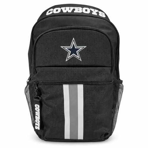 Proformance Home NFL Dallas Cowboys Backpack Triple Stripe Wordmark Design with Keychain
