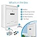 SereneLife Modern Wall Mount Lockable Mailbox-Outdoor Galvanized Metal Key Large Capacity-Commercial Rural Home Decorative &Office Business Parcel Box Packages SLMAB04,White,10.2’’ x 12.2’’ x 3.6’’
