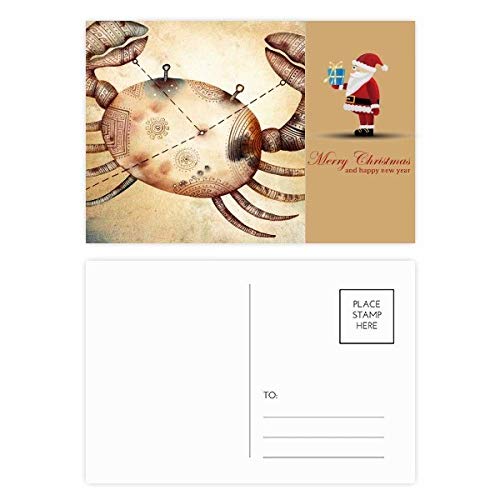 Cartes postales remerciement Cancer zodiaque juin juillet | Lot de 20 cartes Père Noël