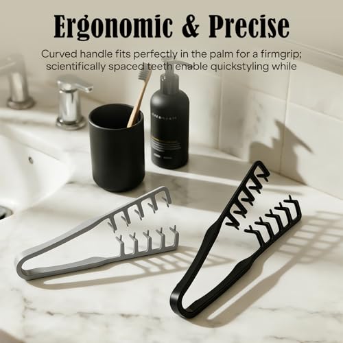 Peine para texturizar cabello con diseño plegable - 3 unidades miniatura 5