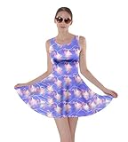 CowCow Womens Tyrannosaurus Triceratops Rex Dinosaur World Skater Dress, XS-5XL