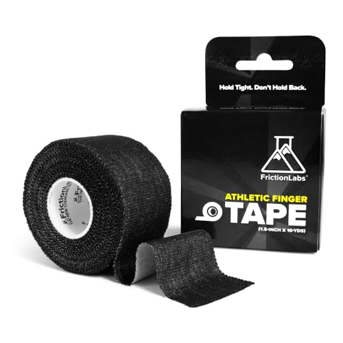 Friction Labs Athletic Finger Tape - Rock Climbing Tape for Skin Protection - 1.5” Zinc Oxide Tape - Protective Sports Tape - Easy Tear, Strong Stick - Recyclable Packaging - 10 Yards