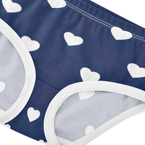 Cotton Girls Underwear Toddler White Heart Blue Girl Panties Cute Animals Undies Kids Briefs 2t4