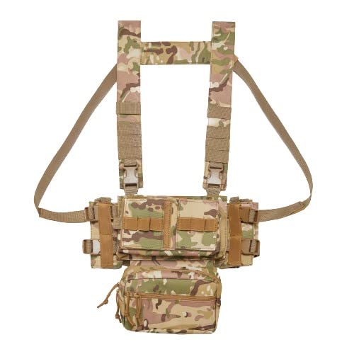 IBEX PLUS Tactical Vest, Outdoor Chest Rig, Combat Training Vest for Shooting, Hunting, Fishing, Camping & Adventure Sports.