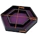 SIQUK Dice Tray with Lid Hexagon Dice Rolling Tray Dice Holder for Dice Games Like RPG, DND and Other Table Games, Purple