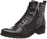 glattleder stiefel schwarz damen Weiches Fußbett CAPRICE Damen 25102 Stiefeletten, Schwarz (Black Nappa 22), 39 EU