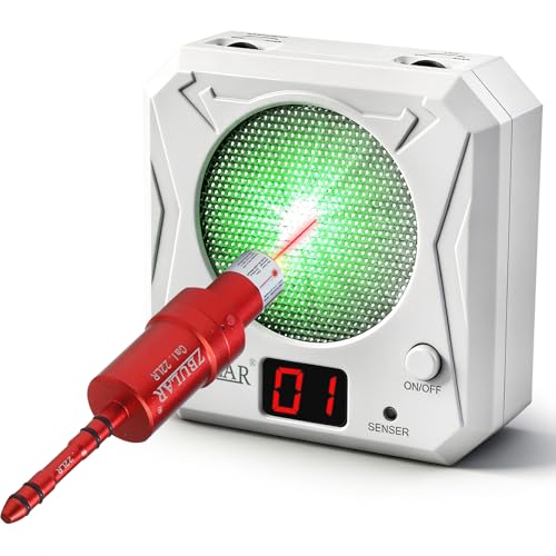 Image of ZBULAR 3rd Dry Fire Training System,Portable Glass Fiber Digital Laser Target Compatible with Laser Strike System Most of Training Cartridges 9mm /22lr for Practive Type-C Charging, LED Display