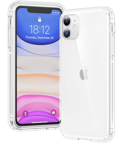 Voyahülle Clear Case for iPhone 11 Ultra Thin Shockproof TPU Cover Anti-Yellowing Crystal Clear Phone Case for Apple iPhone 11 - Clear