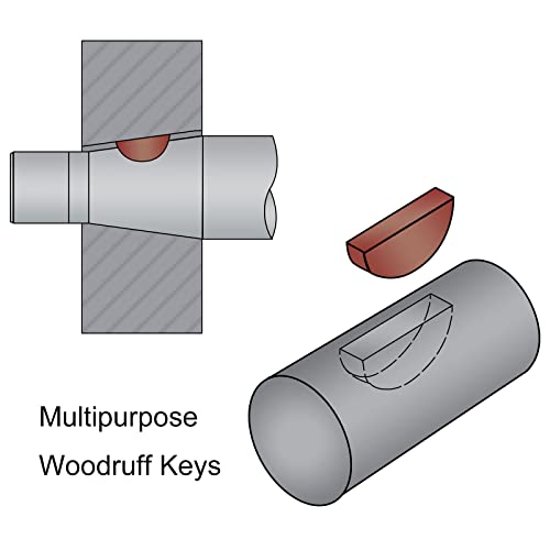 sourcing map 10Stk Halbmondkeil 45# Stahl 10mm Länge x 3.7mm Breite x 3mm Dicke