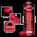 Funda de extensión de silicona en forma de caballo para pene masculino con hebilla extensible para aumentar la longitud y la circunferencia (rojo)