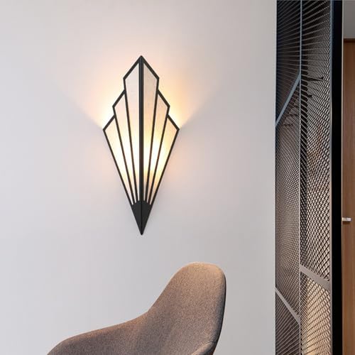 Apliques de Pared Interior LED para Evitar Fatiga Lámpara con Mando Regulable Oro 6
