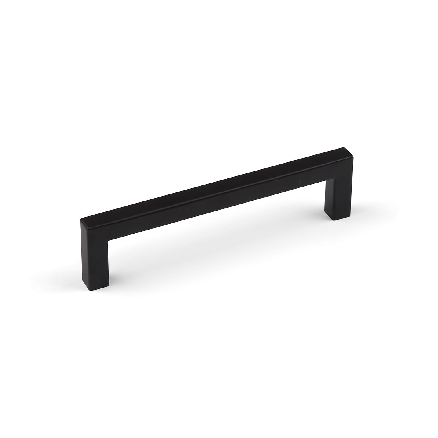 Handle & Home Black Matt Kitchen Cupboard Squared Handle Pull With 128Mm Centres