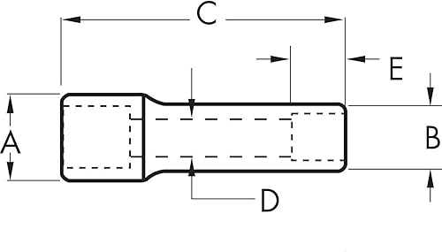 Miniatura 4 de Crescent Enchufe métrico profundo de 6 puntos de 1/4" de 0.394 in - CDDS17N