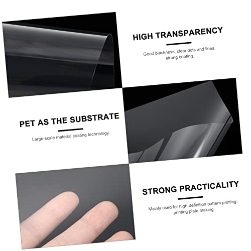 20 piezas de película autoadhesiva para impresión PET, película fotográfica de inyección de tinta con alta transparencia para serigrafía miniatura 4